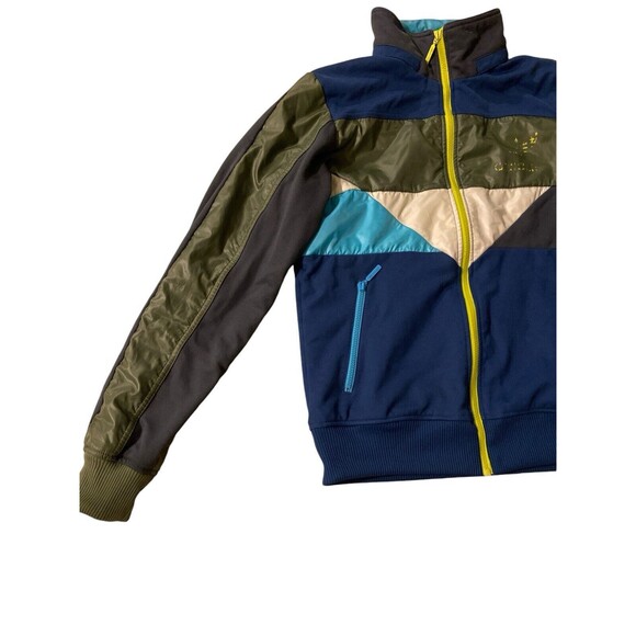 Vintage Adidas Zip Up Jacket Multicolor Large Sleeve‎ Size M - Picture 4 of 10